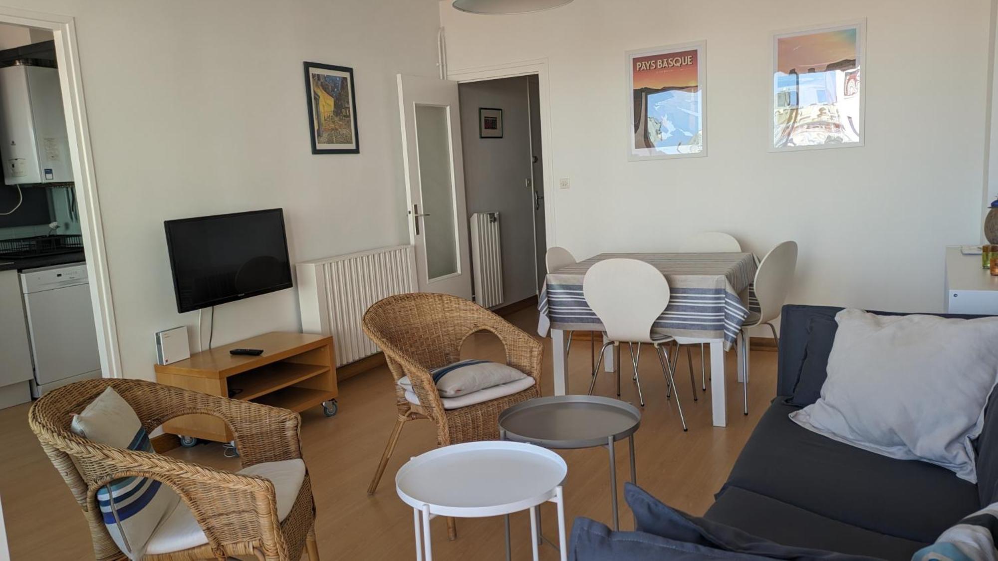 Appartement 3 Pieces Au Coeur D'Hendaye Plage Екстериор снимка